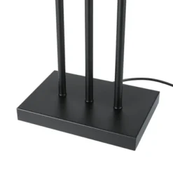 62" Ricci Floor Lamp With Fabric Shade Matte Black/White - Globe Electric -Adesso Sales Store GUEST 918766f6 0baa 4990 8d8b 6545818f7e10