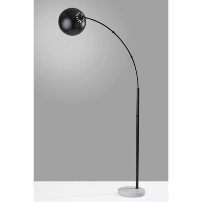Astoria Arc Lamp Black - Adesso 2 Astoria Arc Lamp Black - Adesso - Image 2