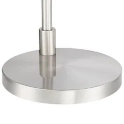 Possini Euro Design Modern Floor Lamps 60" Tall Set Of 2 With Tray Table USB Port Nickel Silver Organza White Linen Shades For Living Room -Adesso Sales Store GUEST 9553eb9b 0d48 4109 9dfe 8f0aab373f0b