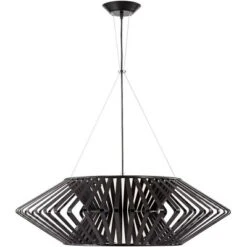 Possini Euro Design Planet Black Large Pendant Light 31 1/2" Wide Mid Century Modern White Glass For Dining Room House Foyer Kitchen Island Entryway -Adesso Sales Store GUEST 95d4f1e4 6e98 4618 b7e9 1708c75555bc