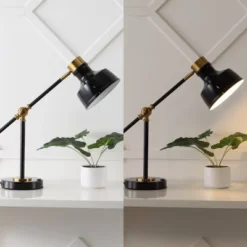 18.5" Allegra Farmhouse Adjustable Cantilever Task Lamp With USB Charging Port (Includes LED Light Bulb) - JONATHAN Y -Adesso Sales Store GUEST 9786d76e 06c8 43c7 b073 0877aecb33f1