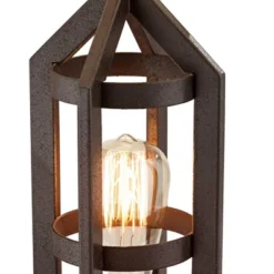 Franklin Iron Works Lucas Industrial Table Lamps 26" High Set Of 2 Bronze With USB Charging Port Nightlight LED Peanut Drum Shade For Bedroom Desk -Adesso Sales Store GUEST 97ab6298 52f2 435c bfbb e319303fcc9b