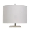 Bay St.Louis Ceramic Glazed Table Lamp With Fabric Shade White - StyleCraft