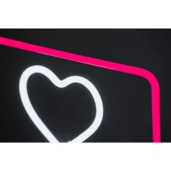 Amped Co 13 X 11 Inches Neon Desk Light Like Sign Symbol, Heart, Red And White -Adesso Sales Store GUEST 9a2866cd c6b2 4628 a44a d85a641c2548