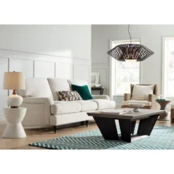 Possini Euro Design Planet Black Large Pendant Light 31 1/2" Wide Mid Century Modern White Glass For Dining Room House Foyer Kitchen Island Entryway -Adesso Sales Store GUEST 9fd5eeff 26e7 48a5 a661 fad7fda6cf28 1