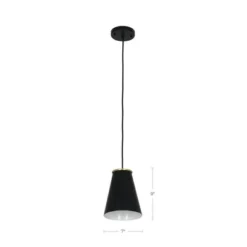 10.38" Metal Pendant Ceiling Light Black - Cresswell Lighting -Adesso Sales Store GUEST a268bf57 c47b 4faa adab ca6fd3805340
