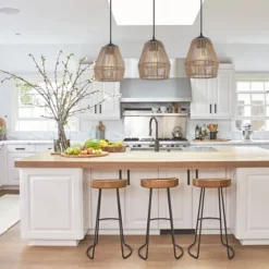 30" LED 3-Light Seagrass/Metal Ibiza Island Coastal Pendant Oil Rubbed Bronze/Natural - JONATHAN Y -Adesso Sales Store GUEST a318ba44 9170 4cb2 b9e8 032ee37924b9