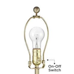 360 Lighting Modern Table Lamp With USB Charging Port 20.5" High Green Ribbed Ceramic Oatmeal Fabric Drum Shade For Bedroom Desk (Color May Vary) -Adesso Sales Store GUEST a7b7ff37 d57f 4bd7 a4f8 0eb4280e4a79