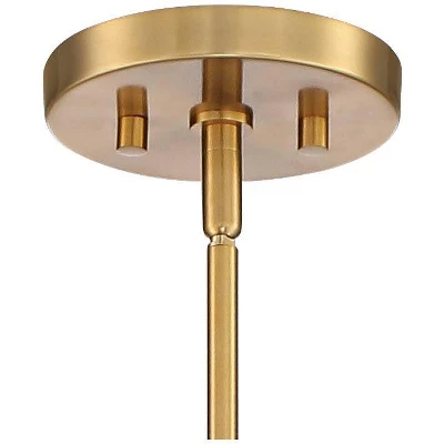 Stiffel Soft Gold Chandelier Lighting 29 1/4" Wide Modern Textured Clear Glass 6-Light Fixture For Dining Room House Kitchen Home 3 Stiffel Soft Gold Chandelier Lighting 29 1/4" Wide Modern Textured Clear Glass 6-Light Fixture For Dining Room House Kitchen Home - Image 3