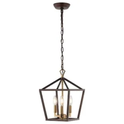 10" 3-Light Ojai Iron Classic Modern Lantern LED Pendant - JONATHAN Y -Adesso Sales Store GUEST acb57a7e 39aa 492c 9354 d800a18fff58