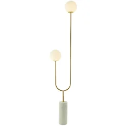 2-Light 73" X 16" Marble Orb Floor Lamp With Marble Base - Olivia & May -Adesso Sales Store GUEST ad5d5d27 9467 4fa3 a184 ec4eb6ea7650