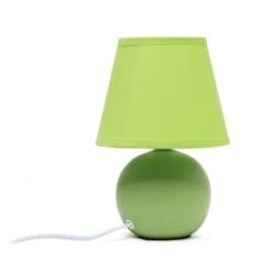 8.66" Petite Ceramic Orb Base Bedside Table Desk Lamp With Matching Tapered Drum Fabric Shade Green - Creekwood Home 12 8.66" Petite Ceramic Orb Base Bedside Table Desk Lamp With Matching Tapered Drum Fabric Shade Green - Creekwood Home -Adesso Sales Store GUEST ae5699a3 1f65 4dc7 9634 8820d18c9379