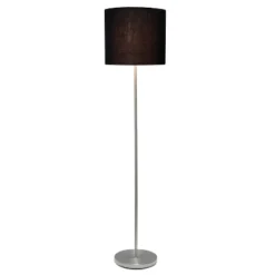 Drum Shade Floor Lamp Black - Simple Designs