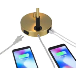 Possini Euro Design Possini Euro Kinzie Desk Lamp With Power Outlet And USB Ports Warm Gold -Adesso Sales Store GUEST af6f02d7 6a86 4d2c aec1 7e63309b7310