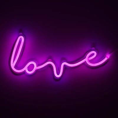 Amped Co 16" X 7” LED Neon Light Indoor Wall Sign With Line Switch, Magenta 1 Amped Co 16" X 7” LED Neon Light Indoor Wall Sign With Line Switch, Magenta