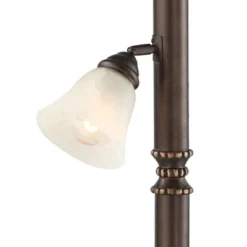 Kathy Ireland Mulholland Vintage Rustic Torchiere Floor Lamp With Side Lights 72" Tall Bronze Tortoise Shell Frosted Glass For Living Room Reading -Adesso Sales Store GUEST b094dd85 51ad 40d2 9fec f8240ed2188e