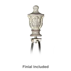 360 Lighting Vintage Chic Floor Lamp 60" Tall Antique White Washed Ivory Brocade Fabric Bell Shade For Living Room Reading Bedroom Office -Adesso Sales Store GUEST b1598881 3bbc 44c2 8af3 7d4820acdc46