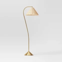Gooseneck Floor Lamp With Natural Shade - Threshold™ -Adesso Sales Store GUEST b1fa38ad 81d6 4be4 bf88 c44b8076131e