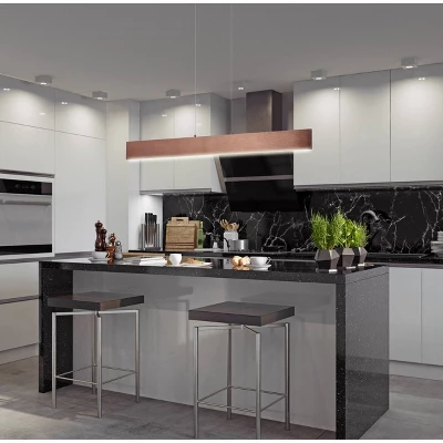 40" Adjustable Metal Draper Dimmable Linear Pendant (Includes Energy Efficient Light Bulb) - JONATHAN Y 1 40" Adjustable Metal Draper Dimmable Linear Pendant (Includes Energy Efficient Light Bulb) - JONATHAN Y