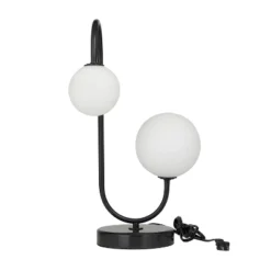 Metal Orb 2 Bulb Table Lamp With Marble Base - Olivia & May -Adesso Sales Store GUEST b297024c bdbb 42f1 a008 7cc92cf7fa3e