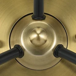 24.5" Mid-Century Glass Globe Flushmount Fixture Ceiling Light (Includes LED Light Bulb) Black/Brass - Cresswell Lighting 8 24.5" Mid-Century Glass Globe Flushmount Fixture Ceiling Light (Includes LED Light Bulb) Black/Brass - Cresswell Lighting -Adesso Sales Store GUEST b40cf635 8423 4be2 aad3 179f37c803ef