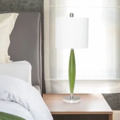 Stylus Table Lamp With Fabric Shade Green - Lalia Home -Adesso Sales Store GUEST b43f8462 d274 498c 9779 5c85eba58adc