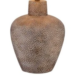 360 Lighting Bentley Rustic Farmhouse Table Lamp 29" Tall Brown Leaf Textured Hammered Pot Off White Empire Shade For Bedroom Living Room House Home -Adesso Sales Store GUEST b4dcdfe0 1914 423a b078 33393ffe31bc