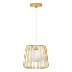 9.87" Lucas Caged Globe Shade Pendant Light - River Of Goods -Adesso Sales Store GUEST b5354a2b 9c0e 43cb b8e5 786952cabf7f
