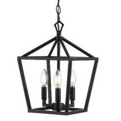 10" 3-Light Ojai Iron Classic Modern Lantern LED Pendant - JONATHAN Y -Adesso Sales Store GUEST b56ecbe0 6b29 4ad0 bf3f d85e22a369b6
