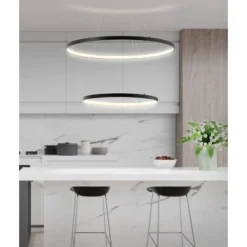 24" Metal Round Brice Chandelier (Includes Energy Efficient Light Bulb) Black - JONATHAN Y -Adesso Sales Store GUEST b5ea4da6 649c 4105 b547 c1a33333ec52