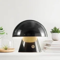 7" Porcini Contemporary Bohemian Rechargeable/Cordless Iron Integrated LED Mushroom Table Lamp - JONATHAN YFeb -Adesso Sales Store GUEST b64cd541 138d 4814 a4b7 9c348acdd3da