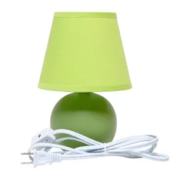 8.66" Petite Ceramic Orb Base Bedside Table Desk Lamp With Matching Tapered Drum Fabric Shade Green - Creekwood Home 11 8.66" Petite Ceramic Orb Base Bedside Table Desk Lamp With Matching Tapered Drum Fabric Shade Green - Creekwood Home -Adesso Sales Store GUEST b7435541 7e43 4473 b2e7 208a79a9f31d