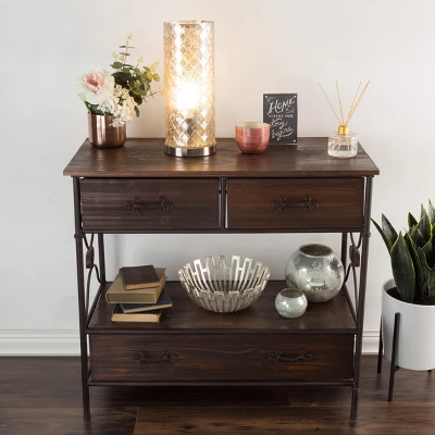 LED Uplight Table Lamp With Silver Mercury Finish, Embossed Trellis Pattern And Included LED Light Bulb For Home Uplighting By Hastings Home 3 LED Uplight Table Lamp With Silver Mercury Finish, Embossed Trellis Pattern And Included LED Light Bulb For Home Uplighting By Hastings Home - Image 3