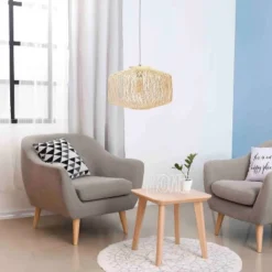 Circular Rattan Pendant Light Beige - Lalia Home -Adesso Sales Store GUEST bd0967e9 771f 40ea a68e f7280bc448ce