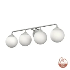 4-Light Hepburn Wall Sconce Brushed Nickel - Hunter Fan