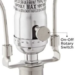 360 Lighting Ledger Modern Accent Table Lamps 21 3/4" High Set Of 2 Mercury Glass With USB Charging Port Table Top Dimmers Off-White Shade For Desk -Adesso Sales Store GUEST bee939bc f821 41b4 8964 fb7ecb3eb753