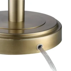 360 Lighting Camile Modern Table Lamps 25" High Set Of 2 Brass Metal With USB Charging Port Oatmeal Drum Shade For Bedroom Living Room Bedside Desk -Adesso Sales Store GUEST bfb6d194 22b1 4596 9ba1 6b40da5e1ed2