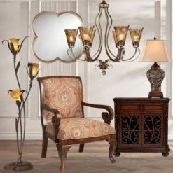 Franklin Iron Works Amber Scroll Golden Bronze Large Chandelier 31 1/2" Wide Rustic Art Glass 6-Light Fixture For Dining Room House Kitchen Island 13 Franklin Iron Works Amber Scroll Golden Bronze Large Chandelier 31 1/2" Wide Rustic Art Glass 6-Light Fixture For Dining Room House Kitchen Island -Adesso Sales Store GUEST c2d62206 cb30 489c a56d f094cb9269e2