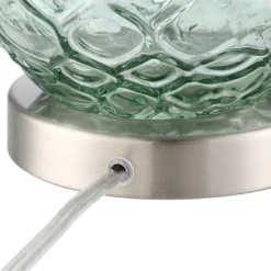 360 Lighting Julia 26 3/8" Tall Modern Coastal Table Lamps Set Of 2 Seafoam Green Glass Living Room Bedroom Bedside Nightstand House Off-White Shade -Adesso Sales Store GUEST c368df45 5232 4e2b b691 f4d677b16b69