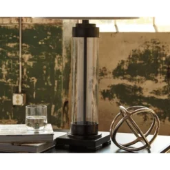 Talar Glass Table Lamp Bronze - Signature Design By Ashley -Adesso Sales Store GUEST c4a3ffa4 85ba 40ff 8056 36d963820253