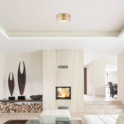 Globe Electric Aurora 2-Light Soft Gold Flush Mount Ceiling Light With Inner Frosted Shade - Novogratz X Globe -Adesso Sales Store GUEST c56af122 087d 4310 a21c 0d45c5f1f0d7