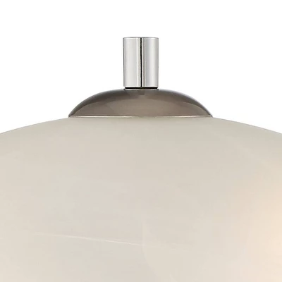 360 Lighting Simon Modern Accent Table Lamps Set Of 2 21" High Silver With USB Charging Port White Glass Dome Shade For Bedroom Living Room House Desk 6 360 Lighting Simon Modern Accent Table Lamps Set Of 2 21" High Silver With USB Charging Port White Glass Dome Shade For Bedroom Living Room House Desk - Image 6