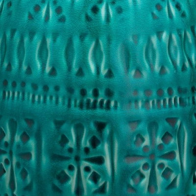 Frieze Ceramic Table Lamp With Drum Shade Aqua Blue - Splendor Home 1 Frieze Ceramic Table Lamp With Drum Shade Aqua Blue - Splendor Home