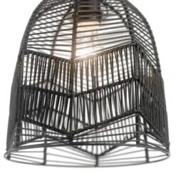 10" 1-Light Zola Pendant Rattan Black - River Of Goods -Adesso Sales Store GUEST c9f8bb8f 44ff 4d90 ac6c c8f62e087061