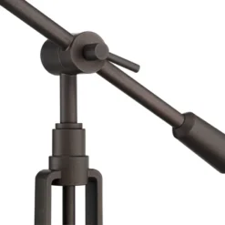 Franklin Iron Works Turnbuckle Rustic Farmhouse Desk Lamp 25" High Oil Rubbed Bronze With USB Charging Port LED Adjustable Metal Shade For Bedroom -Adesso Sales Store GUEST ca1e7ae7 1b2f 4398 9051 75003c0ee4df