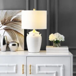 Lener Table Lamp - Ivory - Safavieh -Adesso Sales Store GUEST cac09e45 9b1c 45b5 948e b3631ddc5ca3