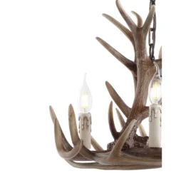 18" LED Adjustable Resin Antler Chandelier Brown - Jonathan Y 6 18" LED Adjustable Resin Antler Chandelier Brown - Jonathan Y -Adesso Sales Store GUEST caf31d5e aebe 4de4 a924 16a858aabf13
