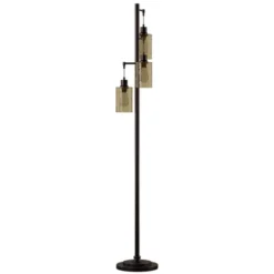 3 Head Bronze Floor Lamp With Dimpled Glass Shades - StyleCraft -Adesso Sales Store GUEST cd9e45c1 3aee 4841 9bca dd833f71a5e6