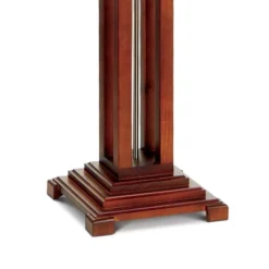Robert Louis Tiffany Mission Floor Lamp With Nightlight 62.5" Tall Walnut Wood Column Stained Glass Shade For Living Room Reading Bedroom 11 Robert Louis Tiffany Mission Floor Lamp With Nightlight 62.5" Tall Walnut Wood Column Stained Glass Shade For Living Room Reading Bedroom -Adesso Sales Store GUEST ceb73914 62ae 406a a012 29c234d3df6a