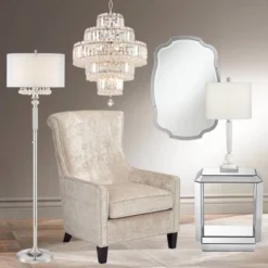 Vienna Full Spectrum Magnificence Chrome Chandelier 18 1/2" Wide Modern Faceted Crystal Glass 18-Light LED Fixture For Dining Room Home Kitchen Island -Adesso Sales Store GUEST d02fb2a7 24f8 4e7b 957e ff4a4f42c4ae